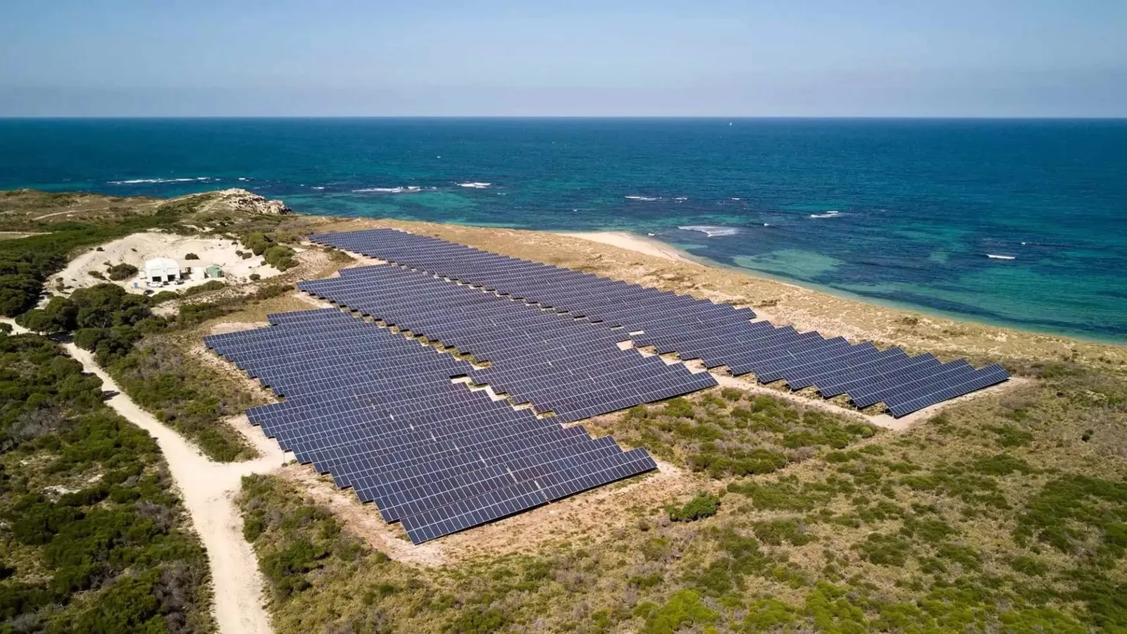 Garden Island Microgrid aerial view
