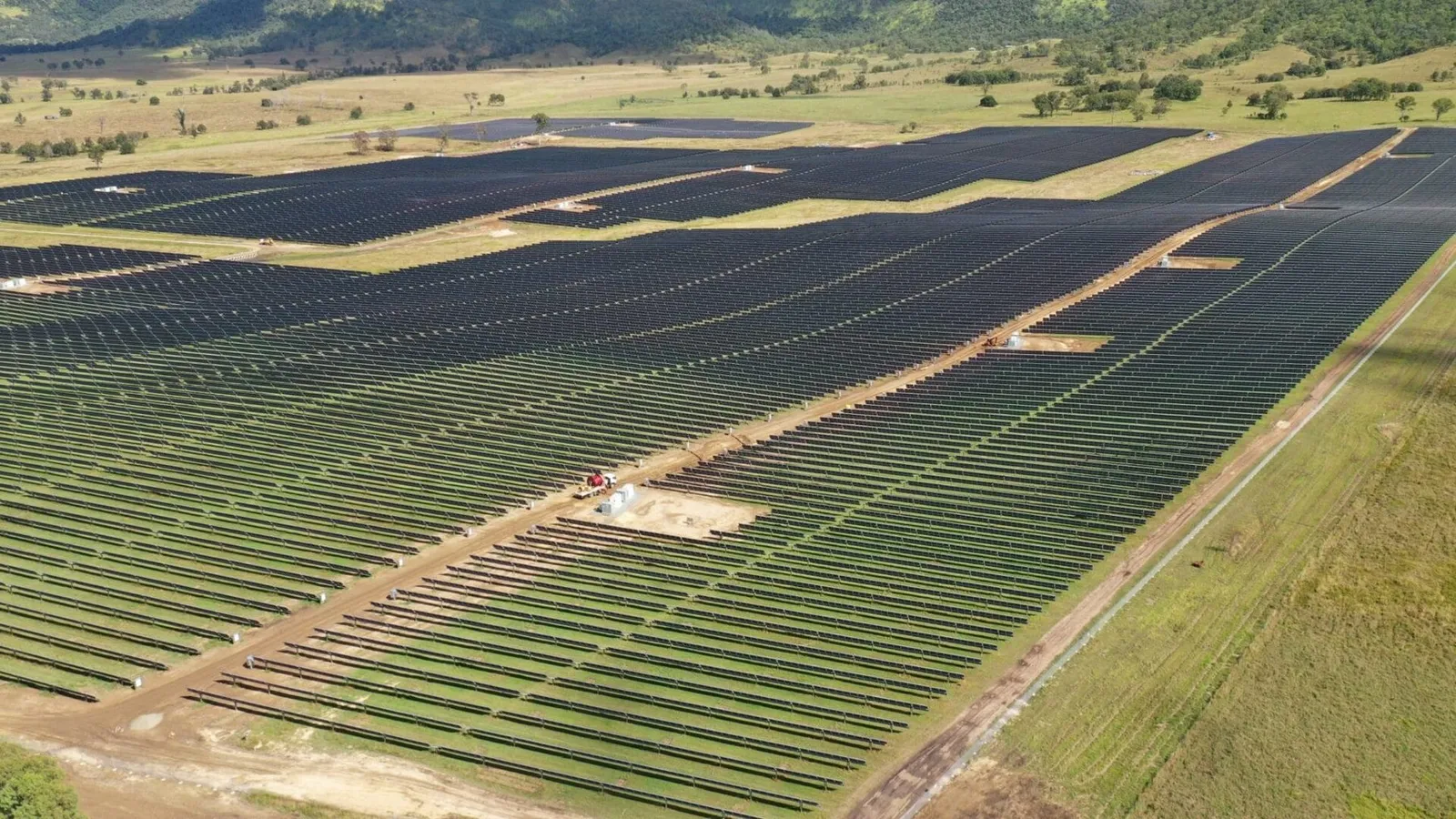 Woolooga Solar Farm aerial view
