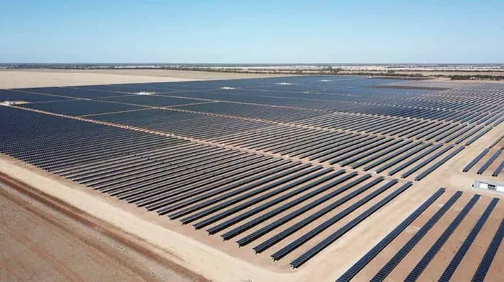 Clermont Solar Farm aerial view