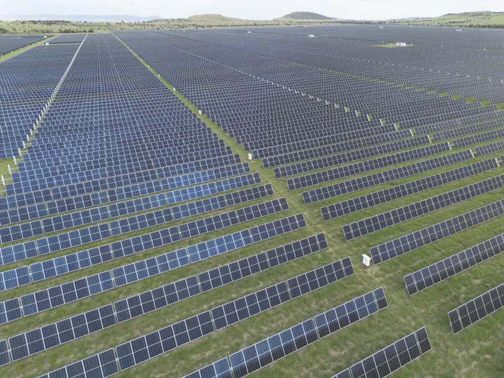 Moura Solar Farm aerial view